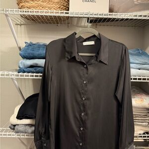 Jon & Anna Black Button Down Shirt